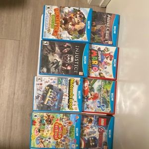 8 WiiU console games